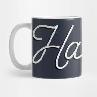 Kamala Harris 2020, monoline script text. Kamala For The People in this presidential race. Mug